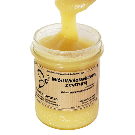 Miód wielokwiatowy z cytryną 500 g