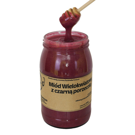 Miód wielokwiatowy z czarną porzeczką 1200 g