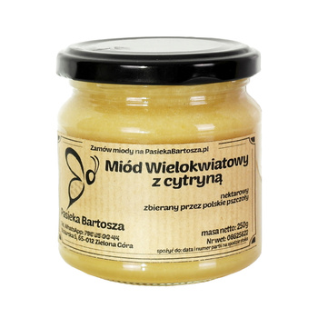 Miód wielokwiatowy z cytryną 250 g